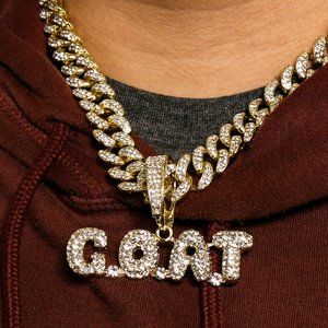 14k Gold GOAT 20" Cuban Chain + Pendant